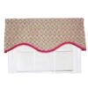 RLF Home Geo Electric Ruffled Cornice Futuristic Geometric Design Window Treatment Valance 3" Rod Pocket 50" X 17" Fuchsia/Kiwi Green -RLF Home Sales 09d23d65c2cf4b9c9fc8fd0a675abfb7