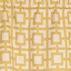 RLF Home Gigi Tailored Window Treatment Valance Saffron 3" Rod Pocket 50" X 14" Yellow