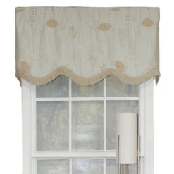 RLF Home Aquarelles Window Treatment Ruffled Provance Valance 3" Rod Pocket 50" X 17" Aqua Mist -RLF Home Sales 21989 MI 1