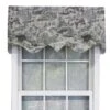 RLF Home Horizon Elevate Living Space Regal Elegant Valance Premium Window Treatment 3" Rod Pocket 50" X 17" Smoke Gray -RLF Home Sales 2d6354fab56e49fdb2c1ab20a7df27e7