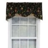 RLF Home Nightfall Bell Extra Wide Window Treatment High Quality Valance 3" Rod Pocket 65" X 16" Black -RLF Home Sales 2e780f5c39264def953ae883a77c7b0f
