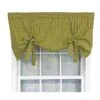RLF HOME Cabana Trellis Tie-Up Bold Color And Design Window Valance 3" Rod Pocket 50" X 25" Kiwi Green -RLF Home Sales 3c1ebe2962d1486fabf26440f43714d1