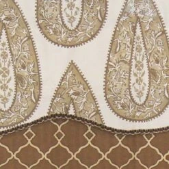 RLF Home Yorkshire Window Treatment Glory Premium Quality Valance 3" Rod Pocket 50" X 16" Cafe -RLF Home Sales 3feac9d66a514ca891b8fcb5e5f6f9e7