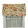 RLF Home Casa Di Fiori Window Treatment Regal Premium Quality Valance 3" Rod Pocket 50" X 17" Cameo Cream -RLF Home Sales 48b2dc3b446547478ee352b237727aeb