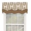 RLF Home Yorkshire Window Treatment Glory Premium Quality Valance 3" Rod Pocket 50" X 16" Cafe -RLF Home Sales 4e517f4279514f77aa2a06677c9c237c