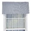 RLF Home Tailored Stylish Classic Small Check Croswell Window Valance 3" Rod Pocket 50" X 14" Blue -RLF Home Sales 5c6338ec5a9e49f29ca4de15df60e43e