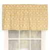 RLF Home Gigi Tailored Window Treatment Premium Quality Valance Saffron 3" Rod Pocket 50" X 14" Yellow