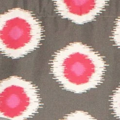 RLF Home Ikat Domino Cornice Window Treatment Valance Fits Up To 48"W 3" Rod Pocket 50" X 17" Flamingo -RLF Home Sales 6b3ab00db549438296b66702deeabea4