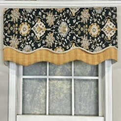 RLF Home Centennial Glory Window Treatment Valance 3" Rod Pocket 50" X 16" Cobalt Blue -RLF Home Sales 80558 CB 1