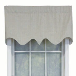 RLF Home R-Crosby Essential Solid Color Fabric Printed Regal Valance 3" Rod Pocket 50" X 17" Sand 7 RLF Home R-Crosby Essential Solid Color Fabric Printed Regal Valance 3" Rod Pocket 50" X 17" Sand -RLF Home Sales 80752 SA 1
