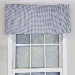 RLF Home Tailored Stylish Classic Small Check Croswell Window Valance 3" Rod Pocket 50" X 14" Blue 7 RLF Home Tailored Stylish Classic Small Check Croswell Window Valance 3" Rod Pocket 50" X 14" Blue -RLF Home Sales A11090 DE 1
