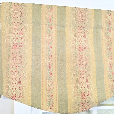 RLF Home 100% Cotton Kuriyama Provance Fully Lined Windows Rod Pocket Valance 50" X 15" Beige 6 RLF Home 100% Cotton Kuriyama Provance Fully Lined Windows Rod Pocket Valance 50" X 15" Beige - Image 4