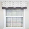RLF Home 100% Cotton Avain Glory Fully Lined Windows Rod Pocket Valance 50" X 16" Gray