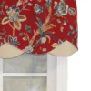Gianna Petticoat 3in Rod Pocket Contrast Bottom Fabric Valance 50in X 15in By RLF Home -RLF Home Sales GUEST 0651dac9 7eac 4984 9f67 d5bfd117a448