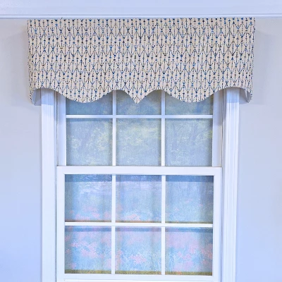 RLF Home 100% Cotton Sassari Regal With Poly/Cotton Ivory Lining Rod Pocket Valance 50" X 15" Natural 3 RLF Home 100% Cotton Sassari Regal With Poly/Cotton Ivory Lining Rod Pocket Valance 50" X 15" Natural