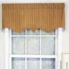 RLF Home Serrated Window Treatment Regal Premium Quality Valance 3" Rod Pocket 50" X 17" Aloe