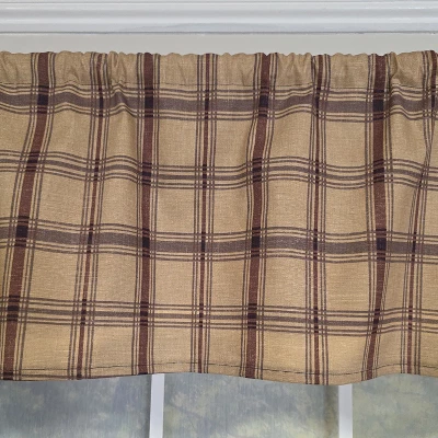 RLF Home 100% Cotton Clambake Plaid Tailored Unlined Windows Rod Pocket Valance 51" X 12" Grape 6 RLF Home 100% Cotton Clambake Plaid Tailored Unlined Windows Rod Pocket Valance 51" X 12" Grape - Image 4