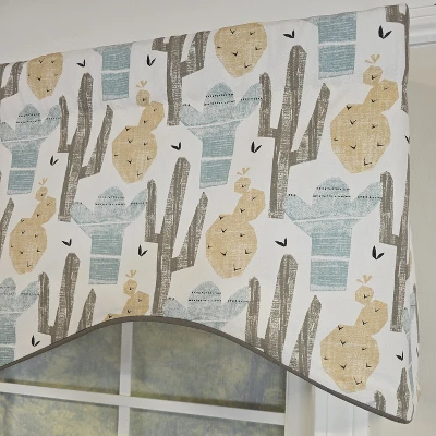 RLF Home 100% Cotton Arizona Cornice Fully Lined Windows Rod Pocket Valance 50" X 17" Natural 5 RLF Home 100% Cotton Arizona Cornice Fully Lined Windows Rod Pocket Valance 50" X 17" Natural - Image 3