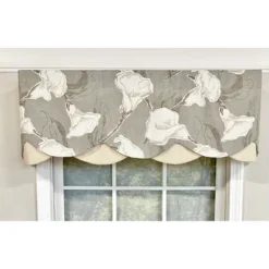 Calla Petticoat Valance 3in Rod Pocket Contrast Bottom Fabric 50in X 15in By RLF Home -RLF Home Sales GUEST 15aea764 09ed 4fdf bc8f 0c957bc2852a
