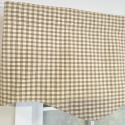 RLF Home 100% Cotton Gingham Regal With Poly/Cotton Ivory Lining Rod Pocket Valance 50" X 15" Tan 10 RLF Home 100% Cotton Gingham Regal With Poly/Cotton Ivory Lining Rod Pocket Valance 50" X 15" Tan -RLF Home Sales GUEST 227c8992 4026 4ce9 9f1c 39c4088b31d9