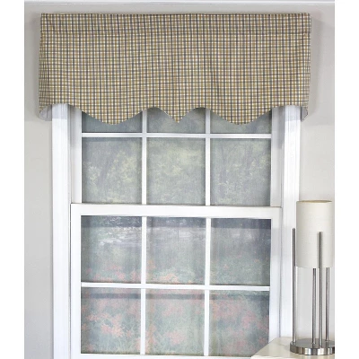 RLF Home Gee Regal 100% Cotton With Fully Lined 3" Rod Pocket Valnance For Windows 50" X 17" Gray 3 RLF Home Gee Regal 100% Cotton With Fully Lined 3" Rod Pocket Valnance For Windows 50" X 17" Gray