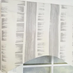 RLF Home 100% Cotton Jaspeado Cornice With Poly/Cotton Ivory Lining Rod Pocket Valance 50" X 17" Gray -RLF Home Sales GUEST 2939239a 7622 4fa7 a964 c0ddcaa2c861