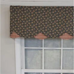 RLF Home 3" Rod Pocket High Quality Fabric Andover Petticoat Valance For Windows 50" X 15" Navy -RLF Home Sales GUEST 2d39a530 a2bb 4fb5 a299 38d68f1b9c0a