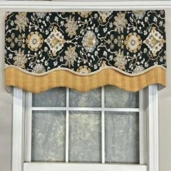 RLF Home Centennial Glory Window Treatment Premium Quality Valance 3" Rod Pocket 50" X 16" Cobalt Blue