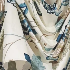 RLF Home Samanta 3" Tab Top Luxurious And Elegant Window Treatment 3-Scoop Victory Swag 56" X 18" Blue -RLF Home Sales GUEST 30067351 d878 4949 9c92 ebb49da3c218