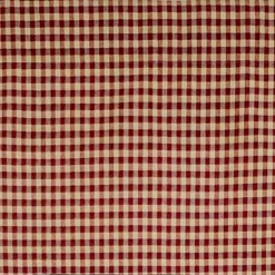 RLF Home Rusty Check Tailored 100% Cotton With Fully Lined 3" Rod Pocket Valnance For Windows 50" X 14" Red -RLF Home Sales GUEST 380fc5af 62f6 414c 9609 fe0e36ae832f