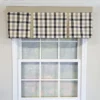 RLF Home 100% Cotton Bison Check Pleated Unlined Windows Rod Pocket Valance 50" X 17" Black 1 RLF Home 100% Cotton Bison Check Pleated Unlined Windows Rod Pocket Valance 50" X 17" Black -RLF Home Sales GUEST 39dce891 e5eb 4bd8 90e9 f85df0620c07