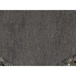 RLF Home 3" Rod Pocket High Quality Fabric Jasper Cornice Valance With Tassel Trim For Windows 50" X 17" Charcoal -RLF Home Sales GUEST 401be4ec cd63 4210 8a05 b42dadcb41d4