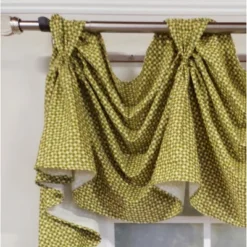 RLF Home 4" Top Tab High Quality Fabric Trellis 3-Scoop Victory Swag For Windows 54" X 25" Sage -RLF Home Sales GUEST 41fb7cc1 e127 44f1 9b4d fa2021bf72a2