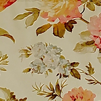 RLF Home Casa Di Fiori Window Treatment Regal Premium Quality Valance 3" Rod Pocket 50" X 17" Cameo Cream 4 RLF Home Casa Di Fiori Window Treatment Regal Premium Quality Valance 3" Rod Pocket 50" X 17" Cameo Cream - Image 2