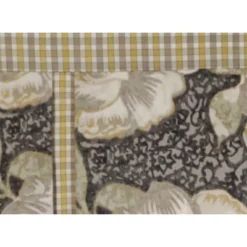 RLF Home 3" Rod Pocket High Quality Fabric Peony Ball Pleated Valance For Windows 50" X 16" Gray -RLF Home Sales GUEST 4800ca9b 5f8a 445b afe4 7009819e1783