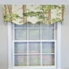 RLF Home 100% Cotton Canopy Regal Fully Lined Windows Rod Pocket Valance 50" X 17" Ivory