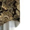 Valdosta Regal Style 3" Rod Pocket Valance 50" X 17" Black By RLF Home 1 Valdosta Regal Style 3" Rod Pocket Valance 50" X 17" Black By RLF Home -RLF Home Sales GUEST 48718318 2b3c 4be1 a07e 964f51029ac0