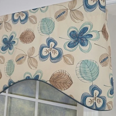 RLF Home 100% Cotton Jolly Cornice Fully Lined Windows Rod Pocket Valance 50" X 17" Cream 4 RLF Home 100% Cotton Jolly Cornice Fully Lined Windows Rod Pocket Valance 50" X 17" Cream - Image 2