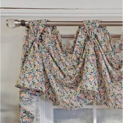RLF Home 3" Rod Pocket High Quality Fabric Petite Flower 3-S Victory Swag For Windows 54" X 15" Multi -RLF Home Sales GUEST 4d9b746c df80 400a 9055 3c1b2cb8ea72