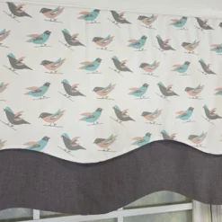 RLF Home 100% Cotton Avain Glory Fully Lined Windows Rod Pocket Valance 50" X 16" Gray -RLF Home Sales GUEST 4e9d32af d8f8 4a65 a33f fcbb13b87366