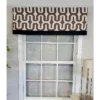 RLF Home Embrace Banded 100% Cotton With Fully Lined 3" Rod Pocket Valnance For Windows 50" X 15" Brown -RLF Home Sales GUEST 51e8c4c1 7f5a 416f aed9 f7f5d428ee38
