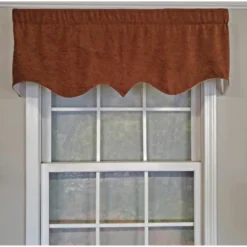 RLF Home 3" Rod Pocket High Quality Fabric Vintage Regal Valance For Windows 50" X 17" Watermelon