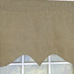 RLF Home 100% Cotton Pin Check Regal Fully Lined Windows Rod Pocket Valance 50" X 17" Black 10 RLF Home 100% Cotton Pin Check Regal Fully Lined Windows Rod Pocket Valance 50" X 17" Black -RLF Home Sales GUEST 5adfd8b7 5460 4754 b195 f8467ab46e4b