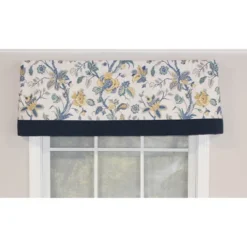 Gianna Banded 3in Rod Pocket Contrast Bottom Banding Valance 50in X 16in By RLF Home -RLF Home Sales GUEST 5d7182a7 b5ac 48eb 8fa6 d6c4c817714e