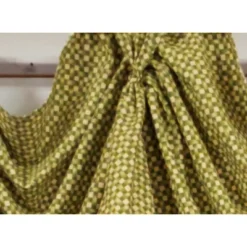 RLF Home 4" Top Tab High Quality Fabric Trellis 3-Scoop Victory Swag For Windows 54" X 25" Sage -RLF Home Sales GUEST 61e3b9a1 aa0a 44df 81fa 26d72a6e612e