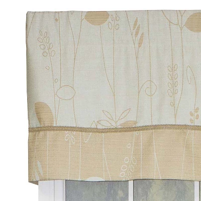 RLF Home Aquarelles Window Treatment Banded Premium Quality Valance 3" Rod Pocket 50" X 16" Aqua Mist 6 RLF Home Aquarelles Window Treatment Banded Premium Quality Valance 3" Rod Pocket 50" X 16" Aqua Mist - Image 4