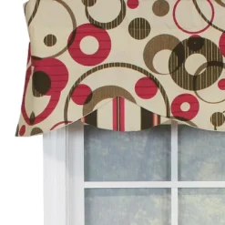 RLF Home Spheres Petticoat 100% Cotton With Fully Lined 3" Rod Pocket Valnance For Windows 50" X 15" Multi -RLF Home Sales GUEST 68348fdc 4ee6 48f0 b640 a2023a5e8e83