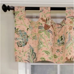 RLF Home 4" Top Tab High Quality Fabric Every Tab Valance For Windows 50" X 16" Rose -RLF Home Sales GUEST 74d522cd d8ab 45d9 a030 2aebef5c4a03