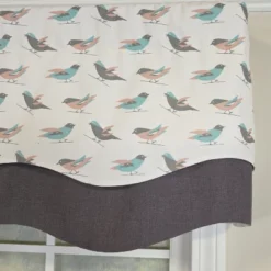 RLF Home 100% Cotton Avain Glory Fully Lined Windows Rod Pocket Valance 50" X 16" Gray -RLF Home Sales GUEST 75a63699 0909 4ac9 af09 0f031e78d50c