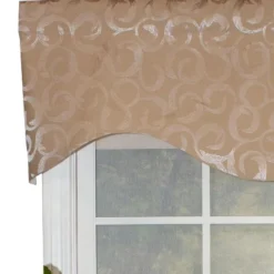 RLF Home Terra Cornice 100% Cotton With Fully Lined 3" Rod Pocket Valnance For Windows 50" X 17" Saddle -RLF Home Sales GUEST 763828ad 1c25 4dd4 98ec 309fbc093ed5